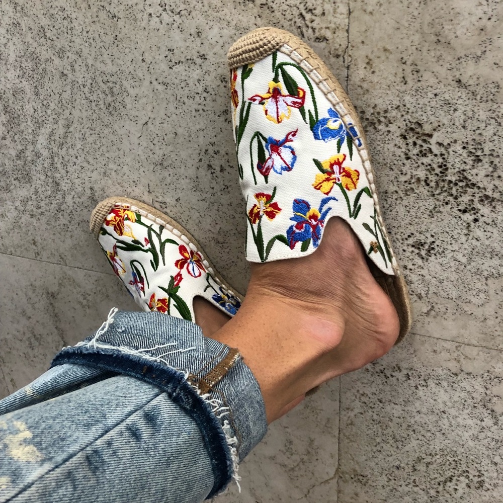 Tory Burch Canvas embroidered mules espadrilles - Picture 6 of 6